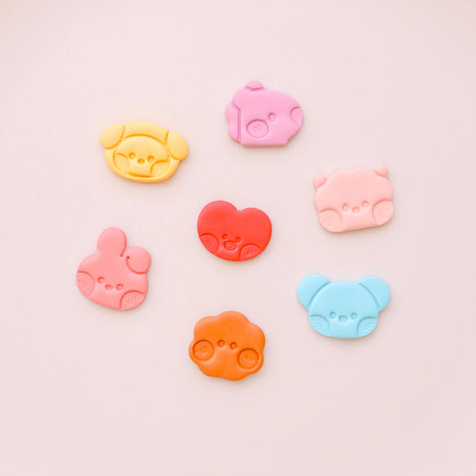 BT21 Minini Polymer Clay Cutter Set