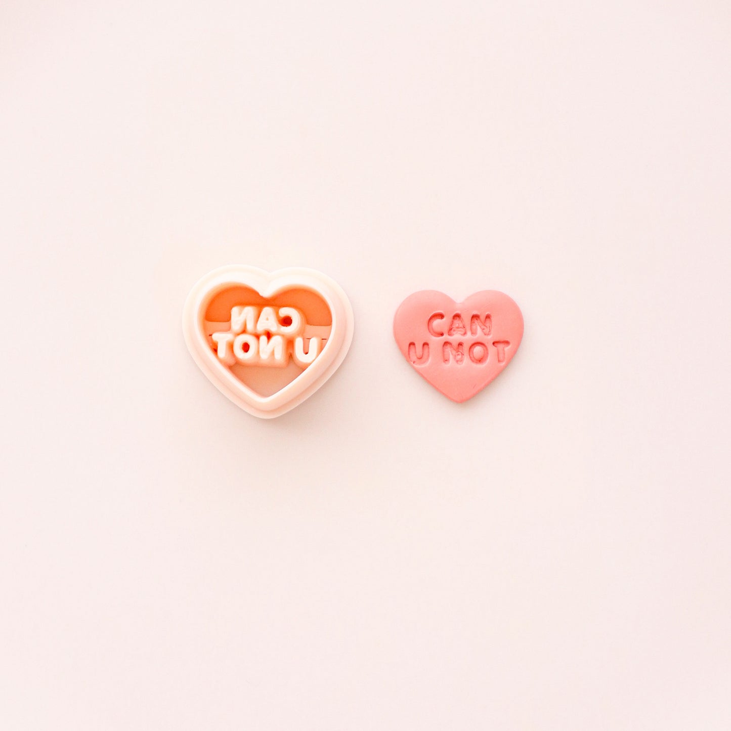 Anti Valentine's Day Clay Cutters, Candy Heart Cutter
