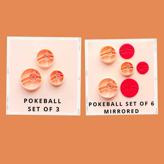 Pokeball polymer clay cutter
