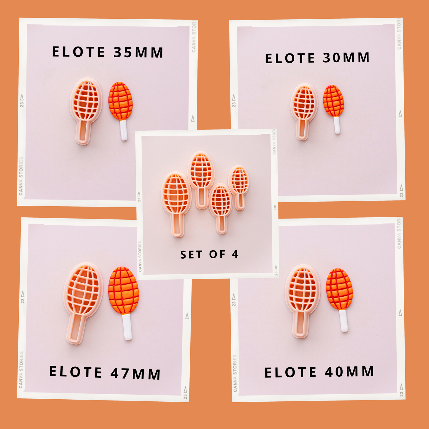 Vero Paleta Polymer Clay Cutter, Manita paleta clay cutter, Lollipop clay cutter