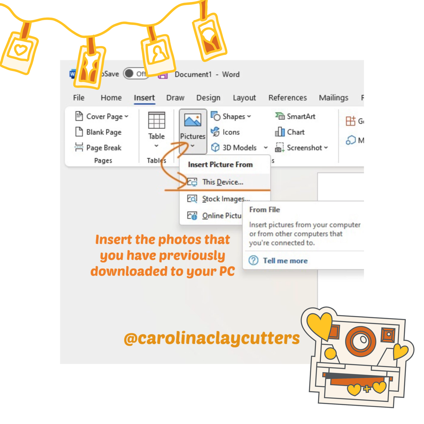 Polaroid Frame Clay Cutter, Polaroid photo cutter, Polaroid Earrings, Polymer Clay Earrings