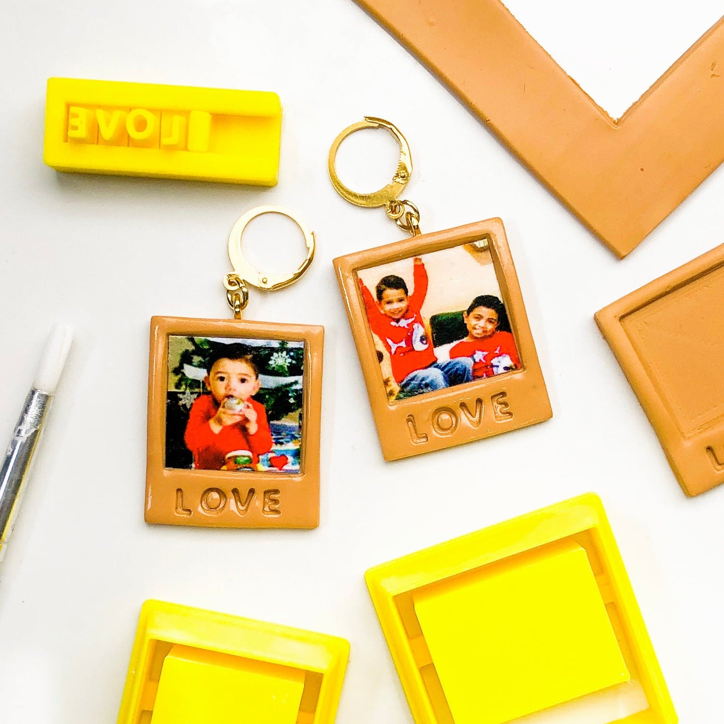 Polaroid Frame Clay Cutter, Polaroid photo cutter, Polaroid Earrings, Polymer Clay Earrings