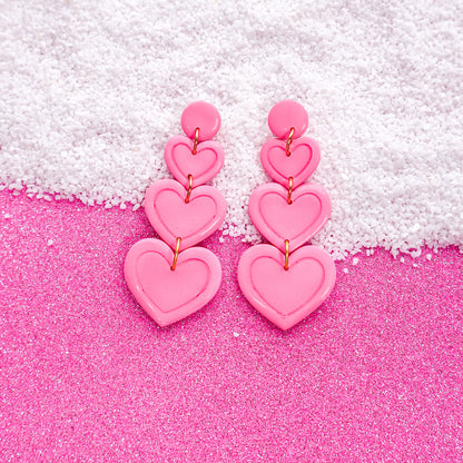 Girl Silhouette polymer clay cutter, Hearts, Lightning Bolts, Triangles