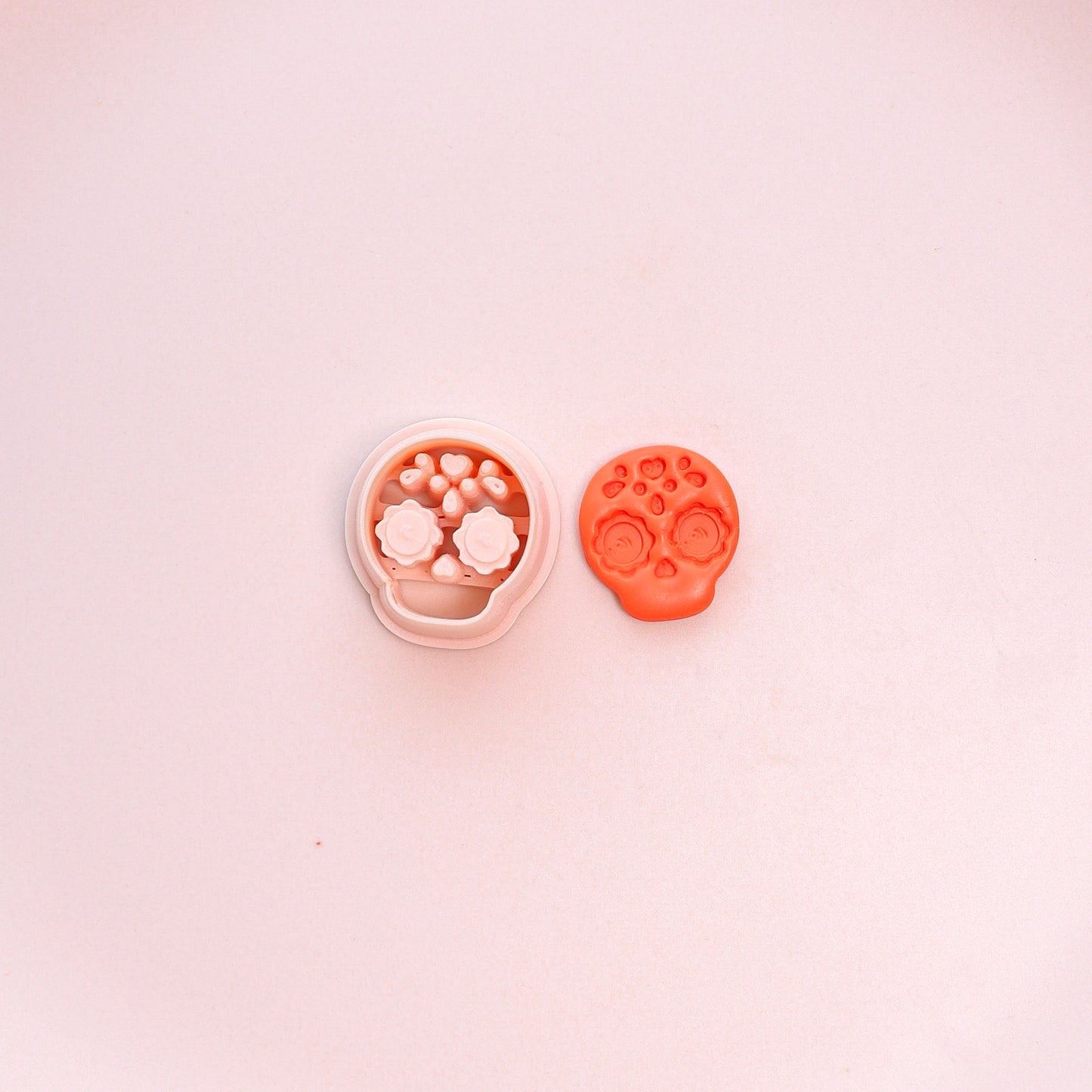 Sugar Skull Clay Cutter | Dia de Muertos Polymer Clay Tool