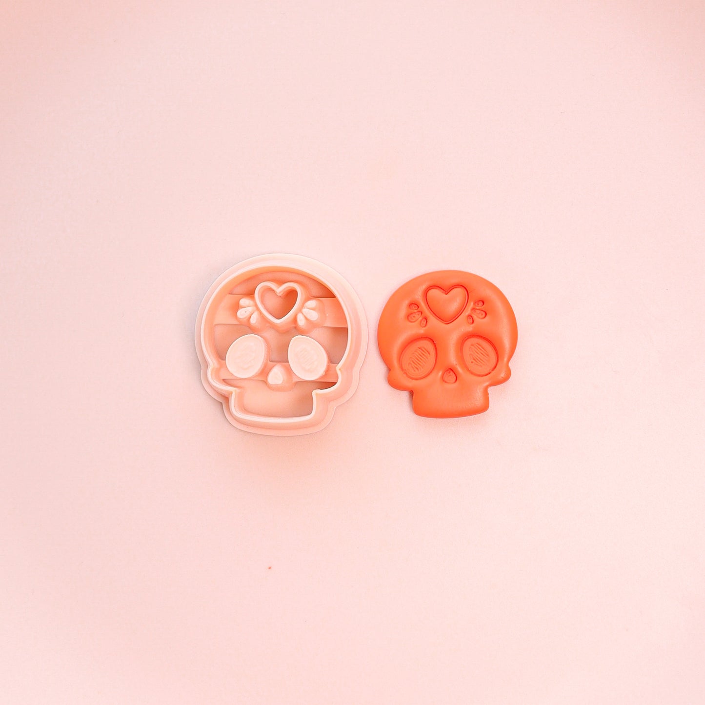 Sugar Skull Clay Cutter | Dia de Muertos Polymer Clay Tool