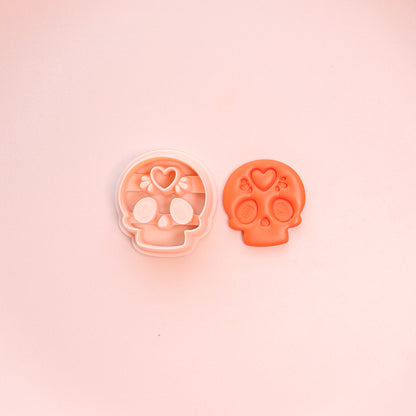 Sugar Skull Clay Cutter | Dia de Muertos Polymer Clay Tool
