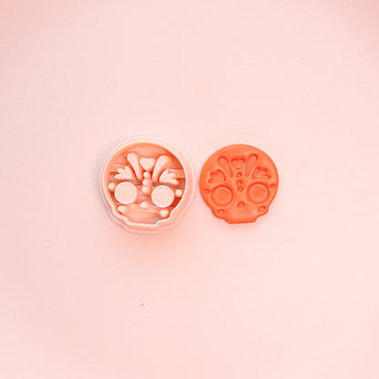 Sugar Skull Clay Cutter | Dia de Muertos Polymer Clay Tool
