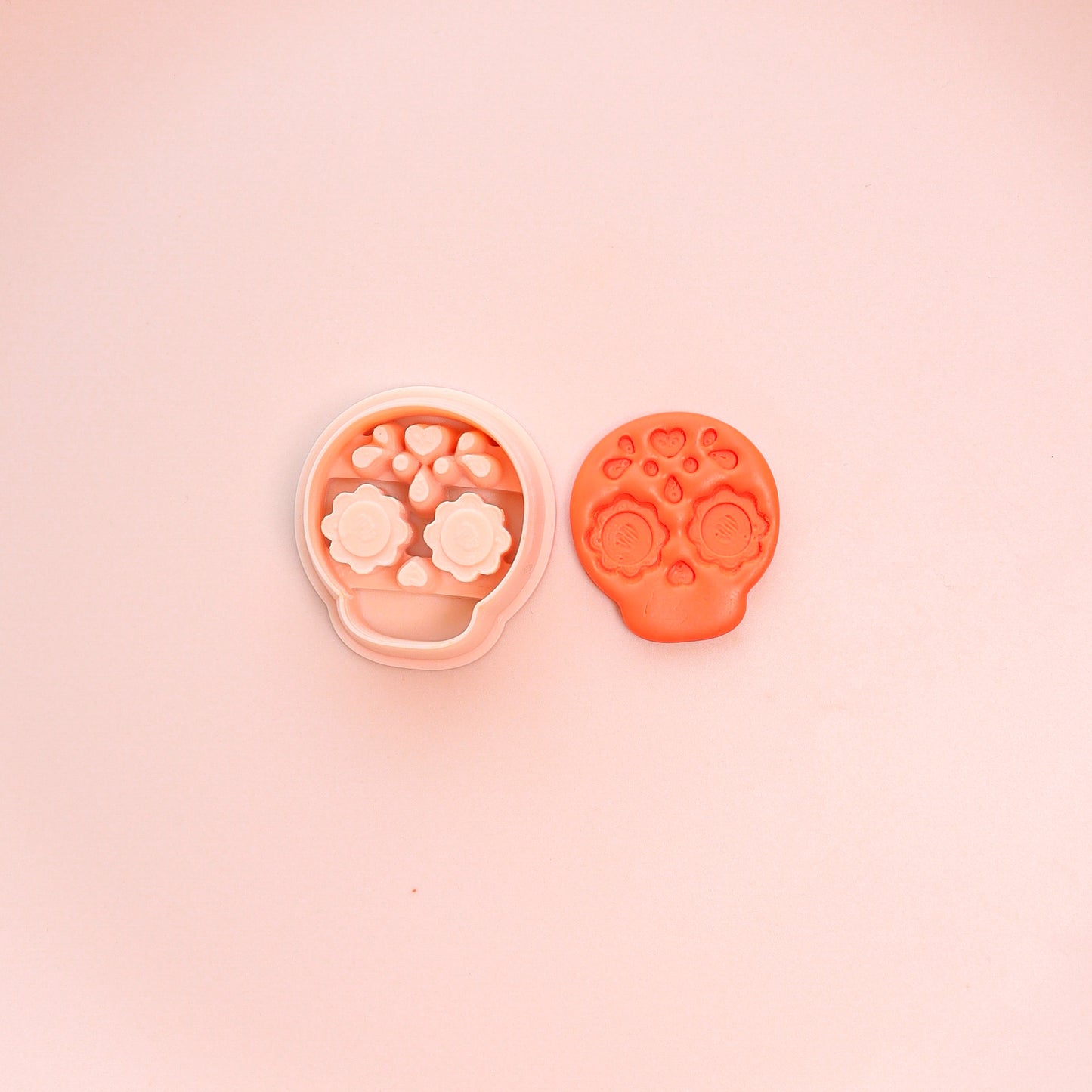 Sugar Skull Clay Cutter | Dia de Muertos Polymer Clay Tool