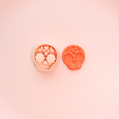 Sugar Skull Clay Cutter | Dia de Muertos Polymer Clay Tool