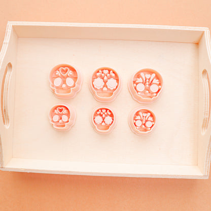 Sugar Skull Clay Cutter | Dia de Muertos Polymer Clay Tool