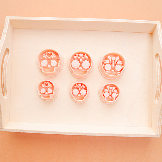 Sugar Skull Clay Cutter | Dia de Muertos Polymer Clay Tool