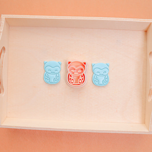 Snorlax polymer clay cutter