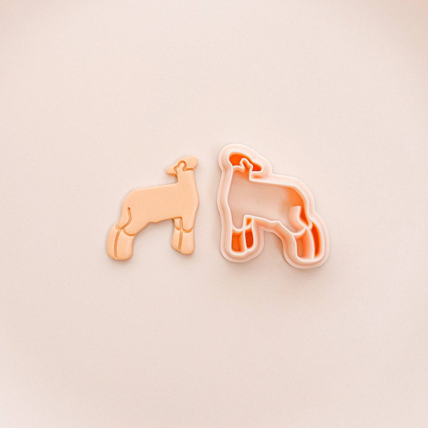 Lamb, Pig, Heifer, Steer Polymer Clay Cutters
