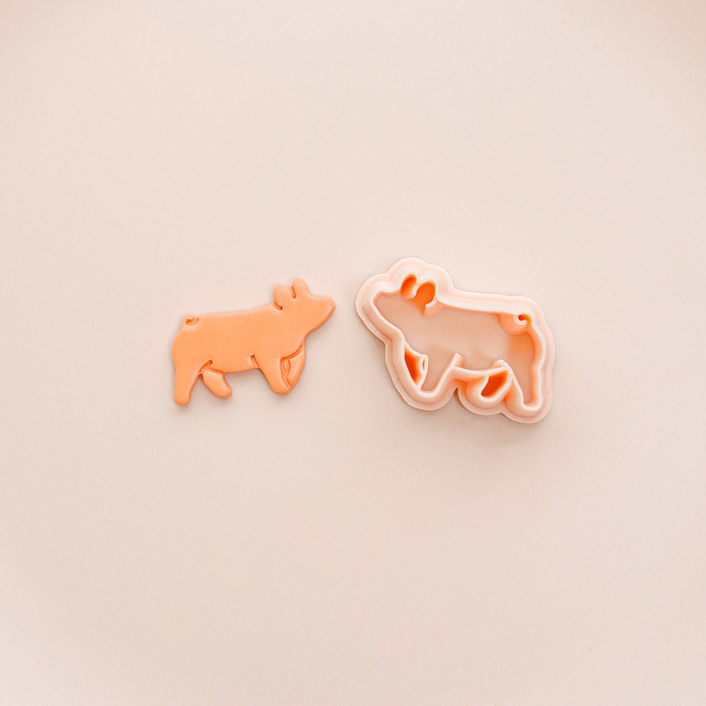 Lamb, Pig, Heifer, Steer Polymer Clay Cutters