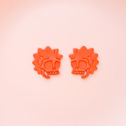 Bart and lisa simpson skull polymer clay cutter