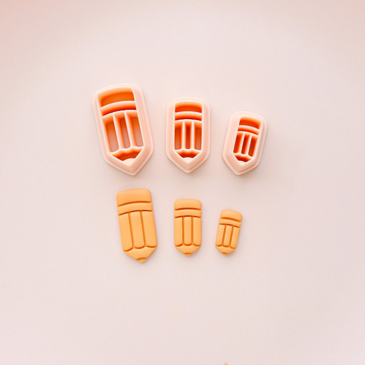 Heart, Pencil, Book clay cutter, school pack clay cutter