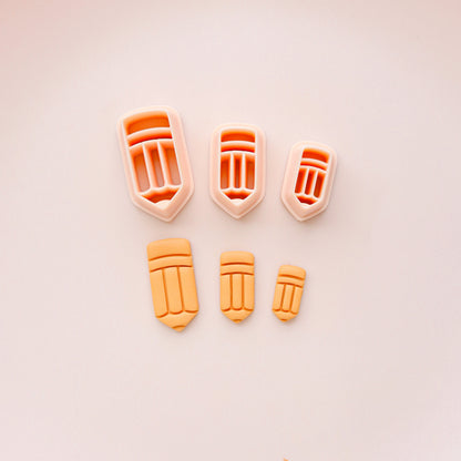 Heart, Pencil, Book clay cutter, school pack clay cutter