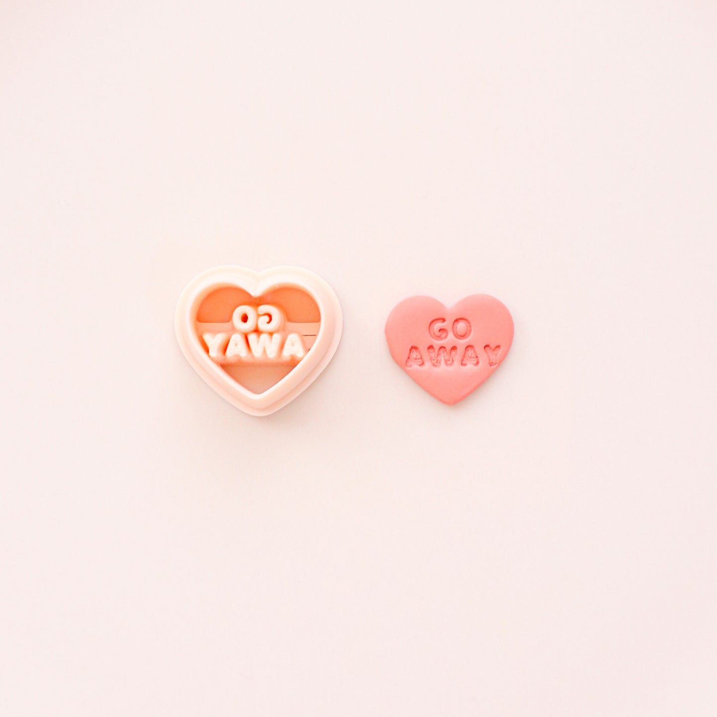 Anti Valentine's Day Clay Cutters, Candy Heart Cutter