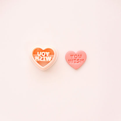 Anti Valentine's Day Clay Cutters, Candy Heart Cutter