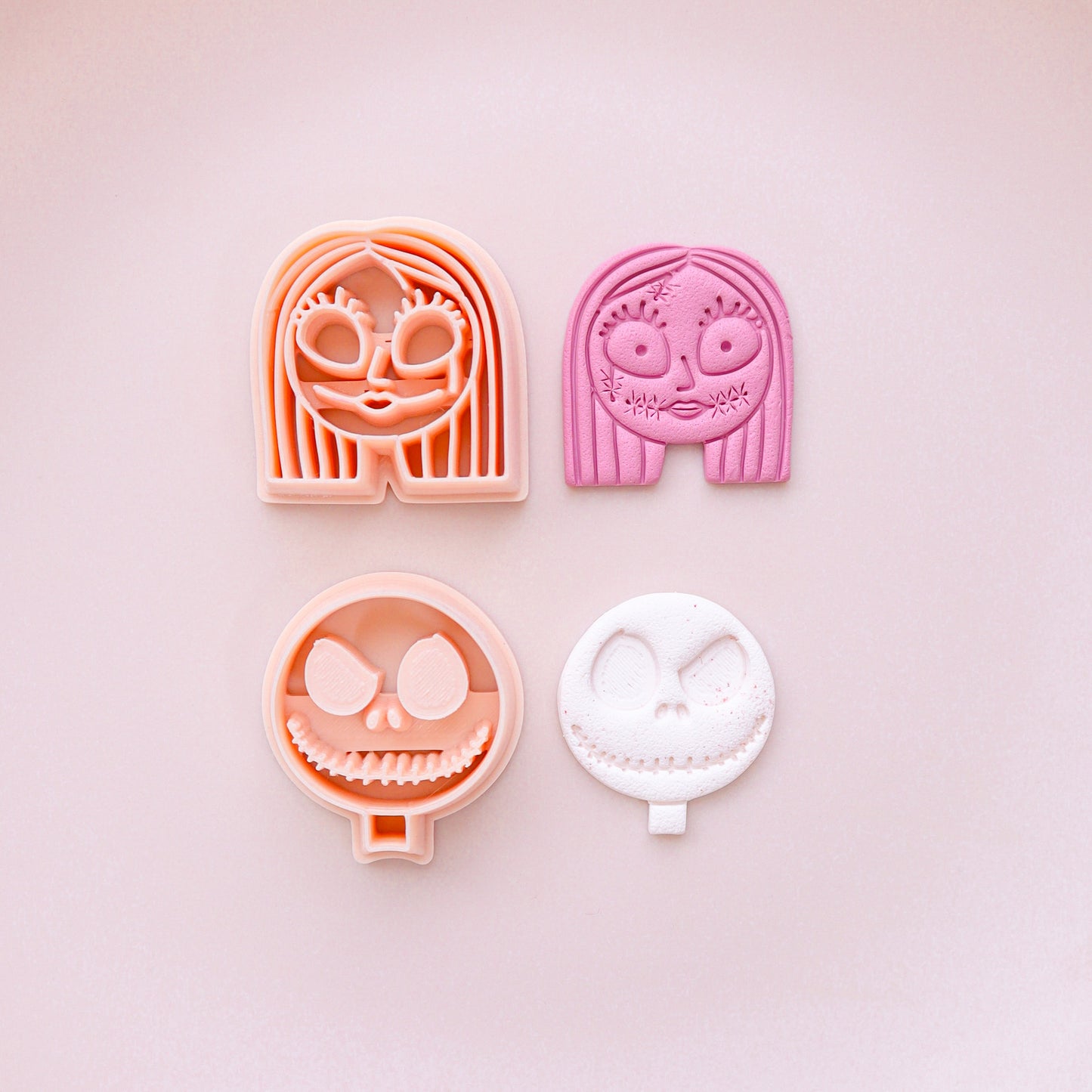 Sally and Jack Polymer Clay Cutters