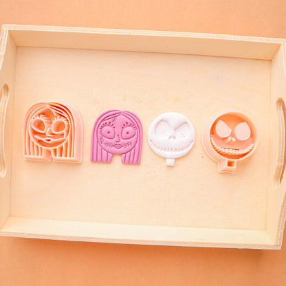 Sally and Jack Polymer Clay Cutters