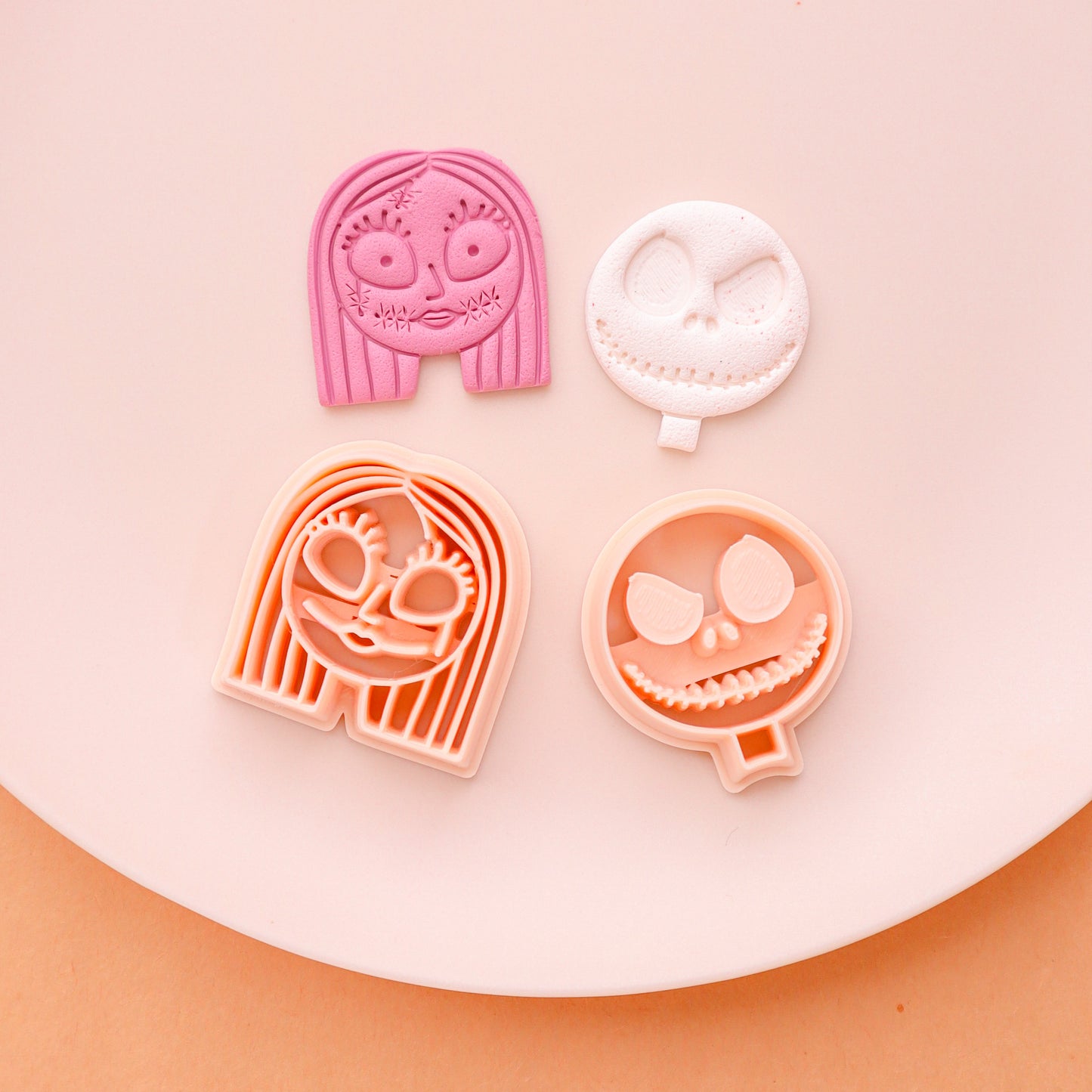 Sally and Jack Polymer Clay Cutters