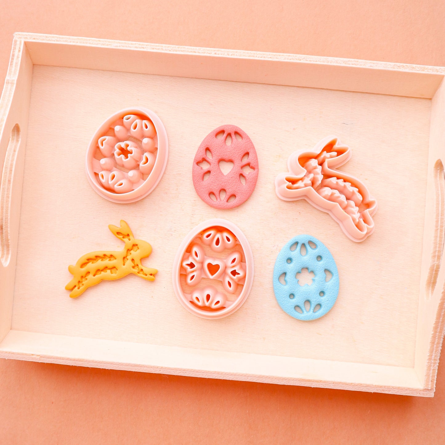 Easter Polymer Clay Cutters: Bunny & Egg Designs