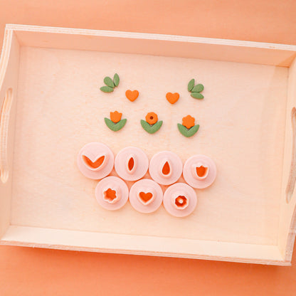 Flower Micro Clay Cutter: Polymer Clay Tool