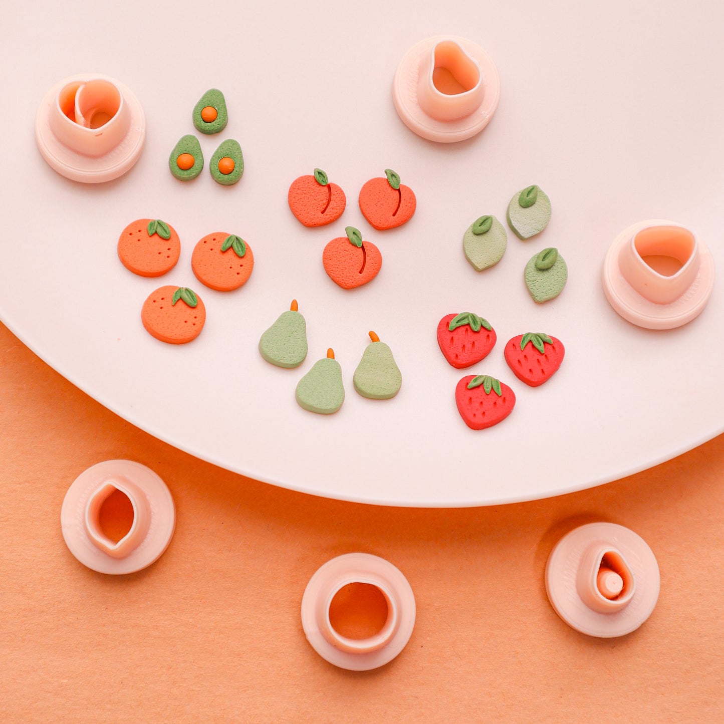 Fruit Micro Polymer Clay Cutters