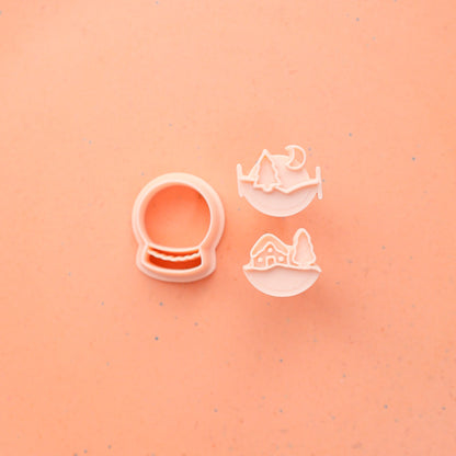 Snow Globe Polymer Clay Cutter
