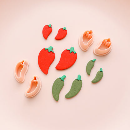 Jalapeño and Chile Pepper Clay Cutters
