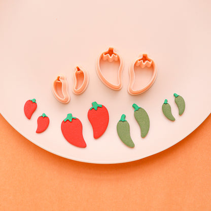 Jalapeño and Chile Pepper Clay Cutters