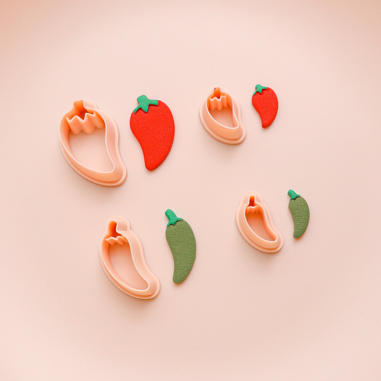 Jalapeño and Chile Pepper Clay Cutters