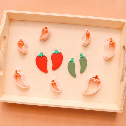 Jalapeño and Chile Pepper Clay Cutters