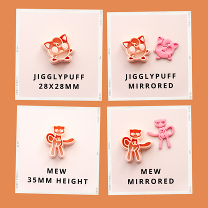 Pokemon polymer clay cutters