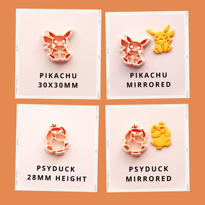 Pokemon polymer clay cutters