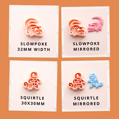 Pokemon polymer clay cutters