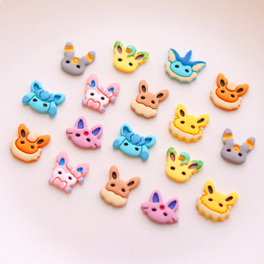 Eeveelutions Polymer Clay Cutters
