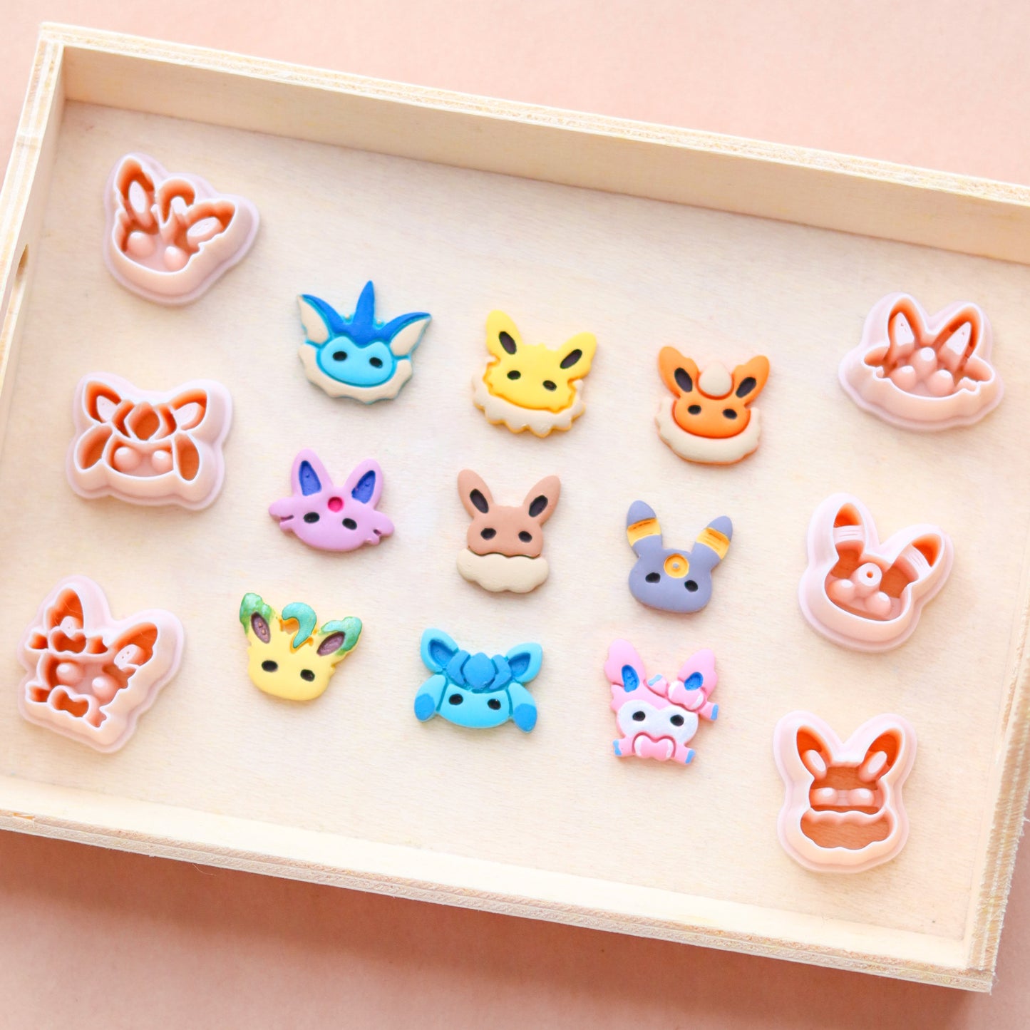 Eeveelutions Polymer Clay Cutters