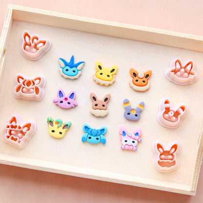 Eeveelutions Polymer Clay Cutters