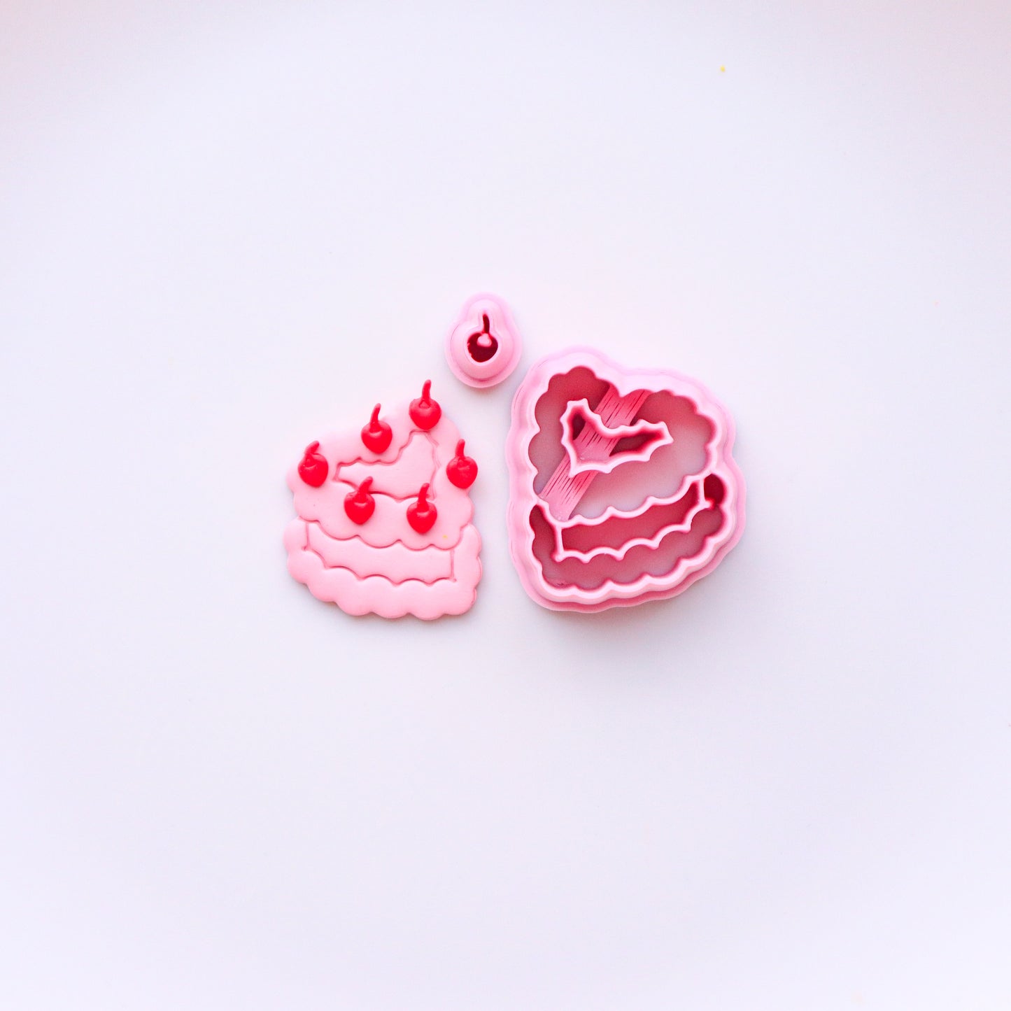 Valentine's polymer clay cutters in collaboration Eviltwin Clay Co