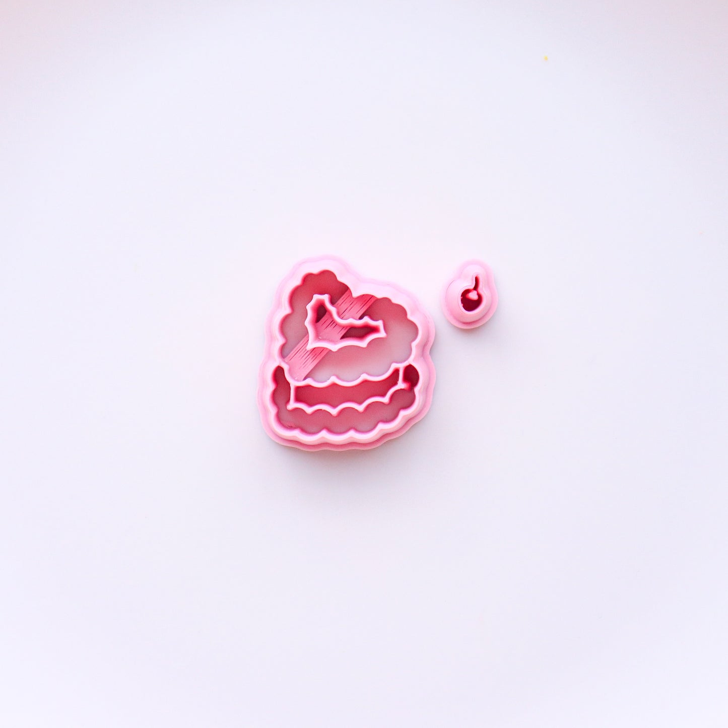Valentine's polymer clay cutters in collaboration Eviltwin Clay Co