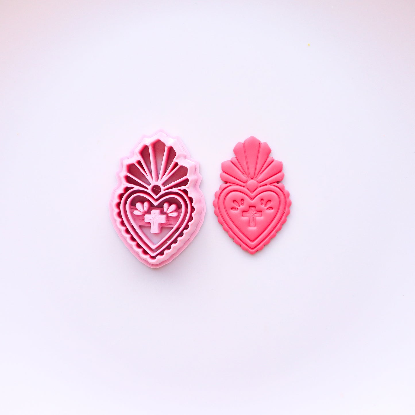 Valentine's polymer clay cutters in collaboration Eviltwin Clay Co