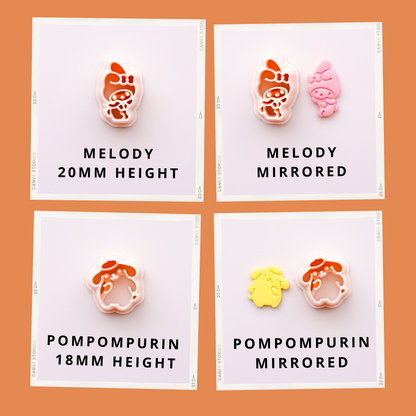 Japanese Characters Polymer Clay Cutters