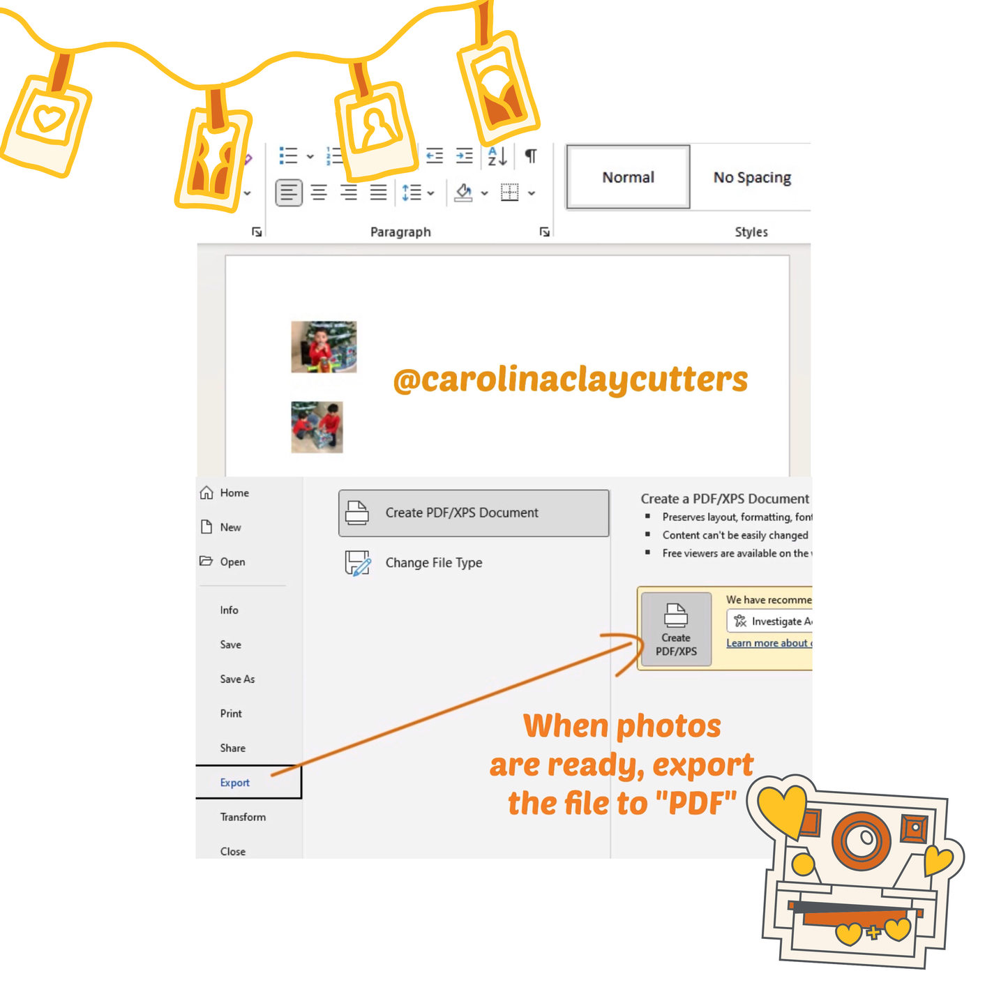 Polaroid Frame Clay Cutter, Polaroid photo cutter, Polaroid Earrings, Polymer Clay Earrings