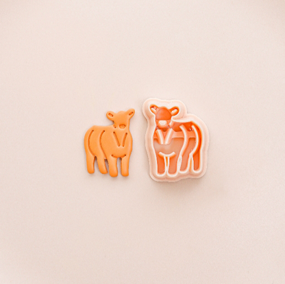 Lamb, Pig, Heifer, Steer Polymer Clay Cutters