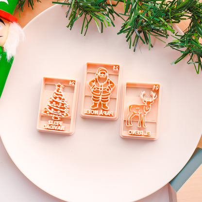 Christmas Lottery Cards Polymer Clay Cutters