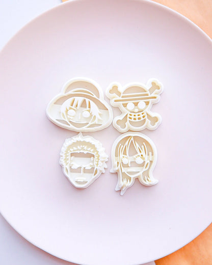 One Piece Anime Polymer Clay Cutters, Character Jewelry Making Tools