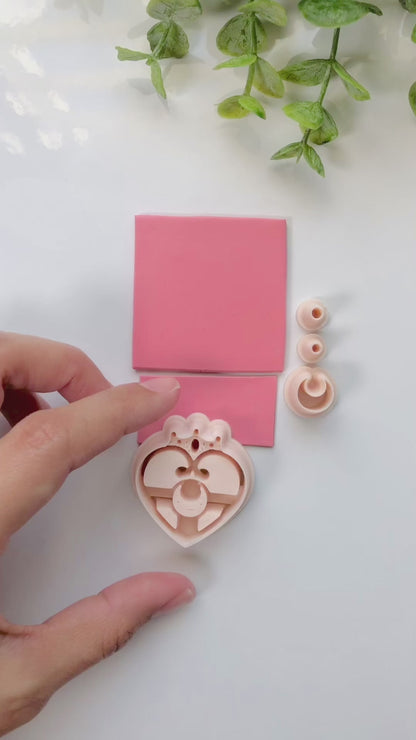 Cosmic Heart Compact Clay Cutter