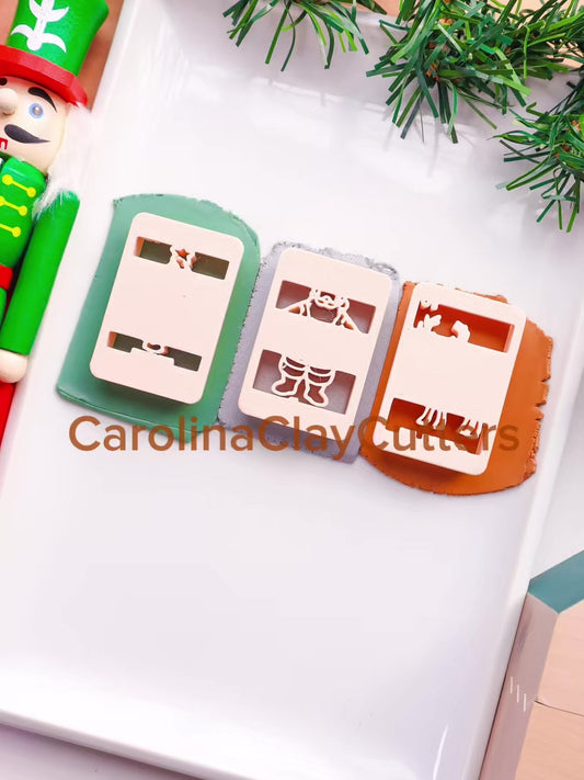 Christmas Lottery Cards Polymer Clay Cutters